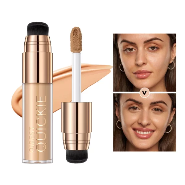 QIBEST Airbrush Liquid Foundation High Coverage Makeup Base Lasting Concealer BB Cream Foundation Waterproof Female Cosmetics - Image 9