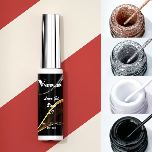 8ml VENALISA Liner Gel White Line French Nail Gel Polish 21 Colors Soak Off UV/LED Painting Gel Beautiful Semi Permanent Varnish - Image 3