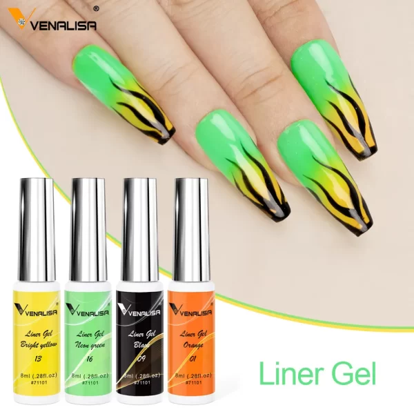 8ml VENALISA Liner Gel White Line French Nail Gel Polish 21 Colors Soak Off UV/LED Painting Gel Beautiful Semi Permanent Varnish - Image 35