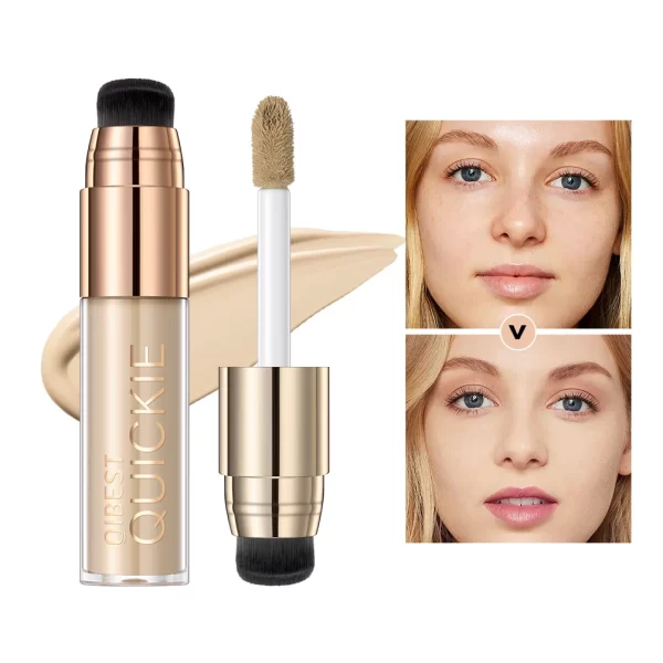 QIBEST Airbrush Liquid Foundation High Coverage Makeup Base Lasting Concealer BB Cream Foundation Waterproof Female Cosmetics - Image 10