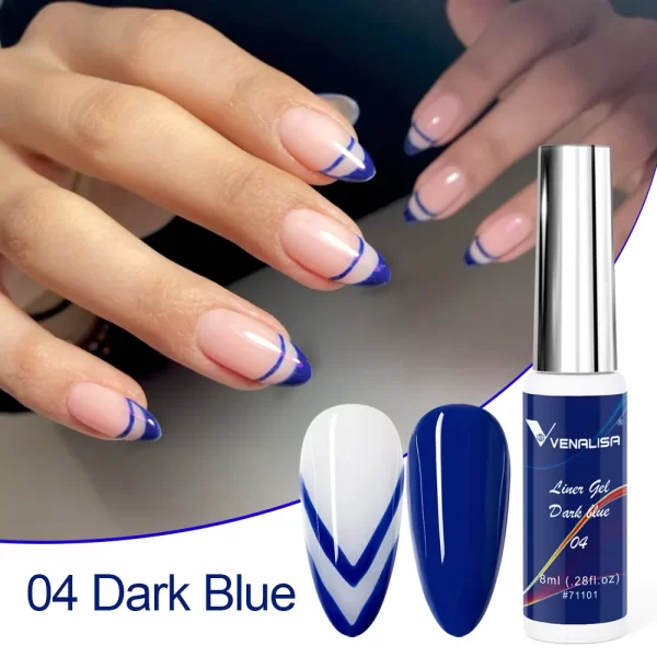 8ml VENALISA Liner Gel White Line French Nail Gel Polish 21 Colors Soak Off UV/LED Painting Gel Beautiful Semi Permanent Varnish - Image 5