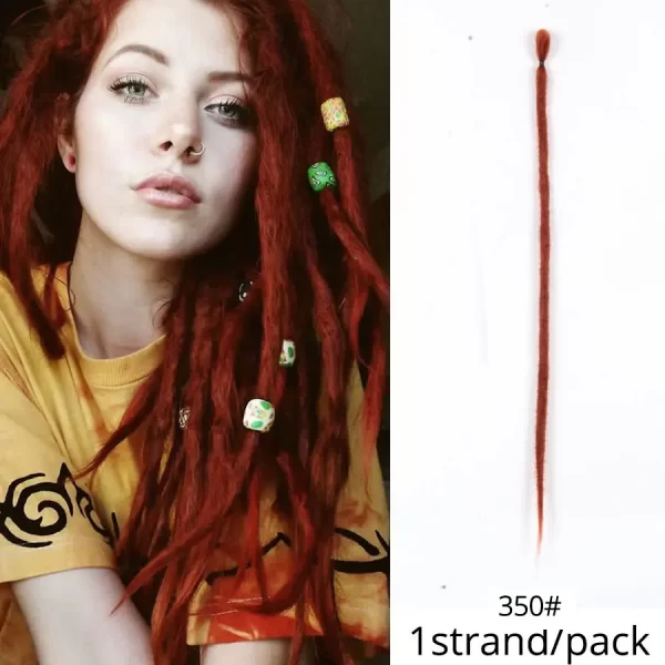 5 Strands Reggae Synthetic 20 36inch Handmade Dreadlocks Hair Extensions Faux Locks Crochet Hair Braid Hairpiece For Women/Men - Image 17