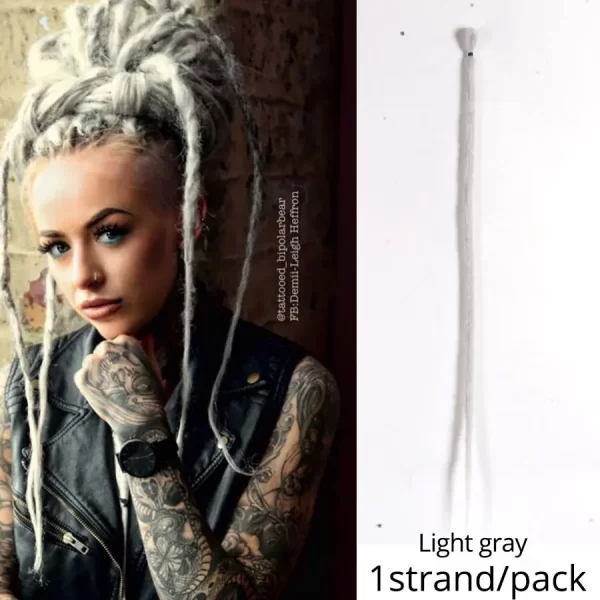 5 Strands Reggae Synthetic 20 36inch Handmade Dreadlocks Hair Extensions Faux Locks Crochet Hair Braid Hairpiece For Women/Men - Image 21