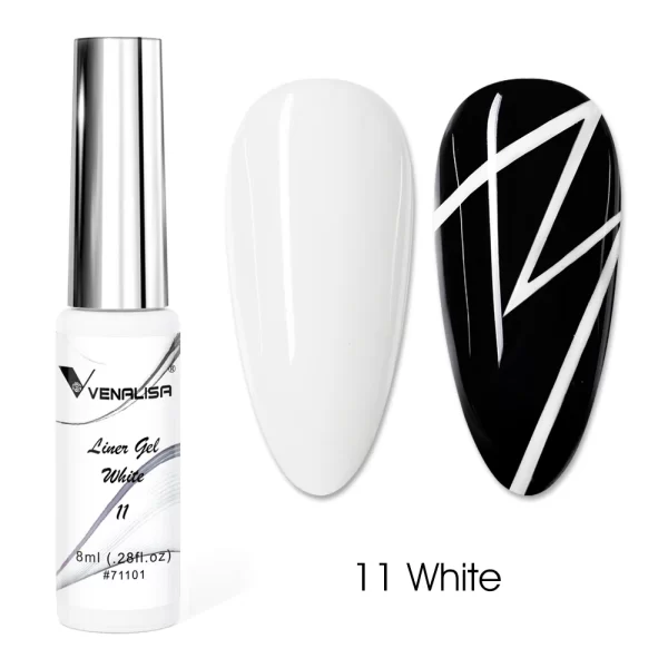 8ml VENALISA Liner Gel White Line French Nail Gel Polish 21 Colors Soak Off UV/LED Painting Gel Beautiful Semi Permanent Varnish - Image 20