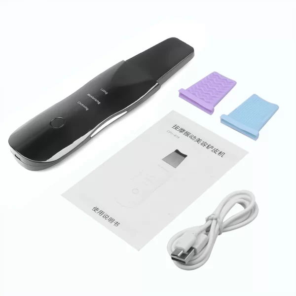 Facial Vibration Massage Skin Scrubber Cleaner Ion Acne Blackhead Remover Peeling Shovel Cleaner Facial Massager Skin Care - Image 8