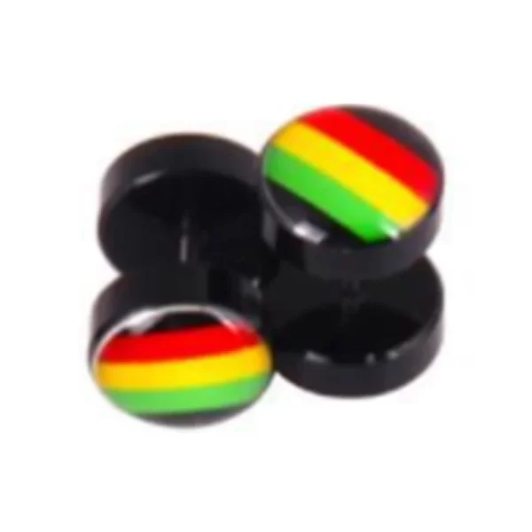 1Pair Steel Skull Cheater Plugs Fake Tunnels Ear Gauges Cat Punk Faux Percing Oreille Acrylic Falso Piercing Oreja Dilataciones - Image 11