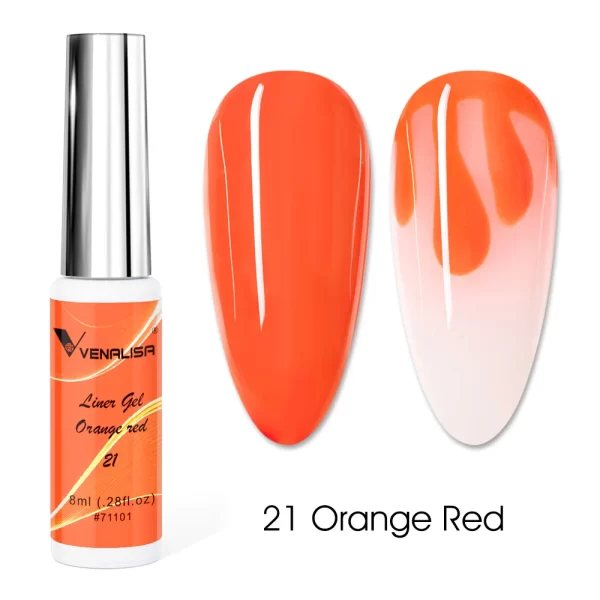 8ml VENALISA Liner Gel White Line French Nail Gel Polish 21 Colors Soak Off UV/LED Painting Gel Beautiful Semi Permanent Varnish - Image 29