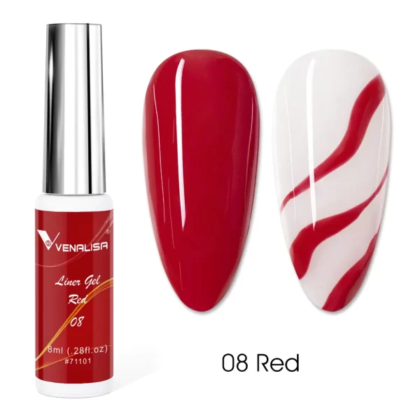 8ml VENALISA Liner Gel White Line French Nail Gel Polish 21 Colors Soak Off UV/LED Painting Gel Beautiful Semi Permanent Varnish - Image 21