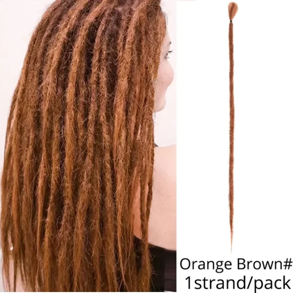 5 Strands Reggae Synthetic 20 36inch Handmade Dreadlocks Hair Extensions Faux Locks Crochet Hair Braid Hairpiece For Women/Men - Image 30