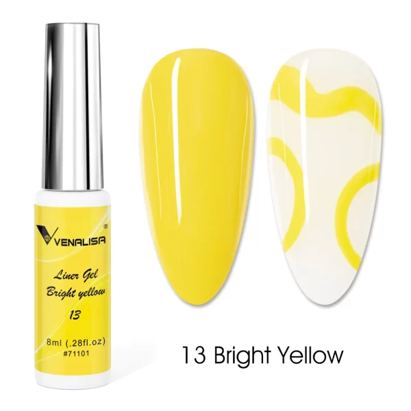 8ml VENALISA Liner Gel White Line French Nail Gel Polish 21 Colors Soak Off UV/LED Painting Gel Beautiful Semi Permanent Varnish - Image 14
