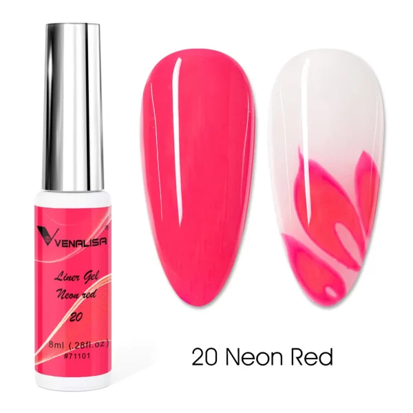 8ml VENALISA Liner Gel White Line French Nail Gel Polish 21 Colors Soak Off UV/LED Painting Gel Beautiful Semi Permanent Varnish - Image 15