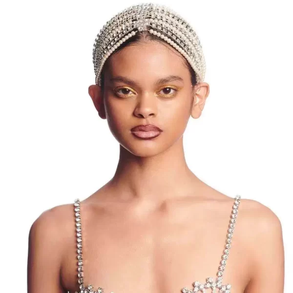 Trendy Rhinestone Hair Accessories Chain for Women Jewelry Elegant Full Crystal Handmade Tassel Hairbands Long Chain Headwear - Image 4