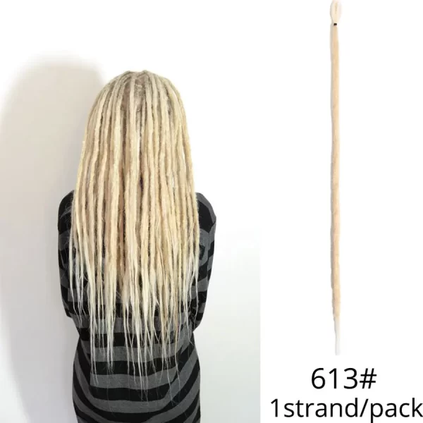 5 Strands Reggae Synthetic 20 36inch Handmade Dreadlocks Hair Extensions Faux Locks Crochet Hair Braid Hairpiece For Women/Men - Image 14