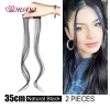HUAYA Synthetic Hair Bangs Clips Front Side Long Bangs Fake Fringe Clip In Hair Extensions Accessories for Women - Image 36