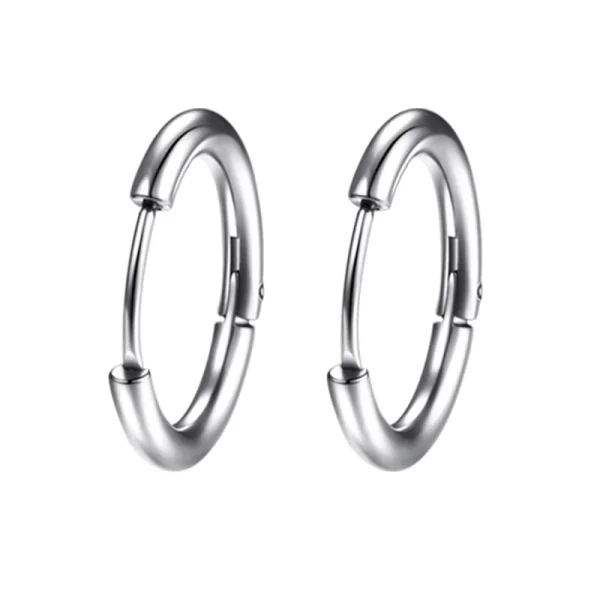 1 pair Women/Man Stainless Steel Small Hoops Earring Piercing Ear Cartilage Tragus Simple Thin Circle Anti-allergic Ear Buckle - Image 9