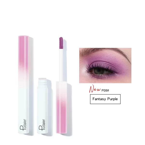 8 Colors Matte Liquid Eyeshadow Stick Waterproof Lasting Matte Metallic Easy To Makeup Professional Eye Dark Brown Eyeshadow - Image 7