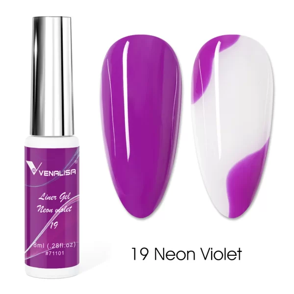 8ml VENALISA Liner Gel White Line French Nail Gel Polish 21 Colors Soak Off UV/LED Painting Gel Beautiful Semi Permanent Varnish - Image 8