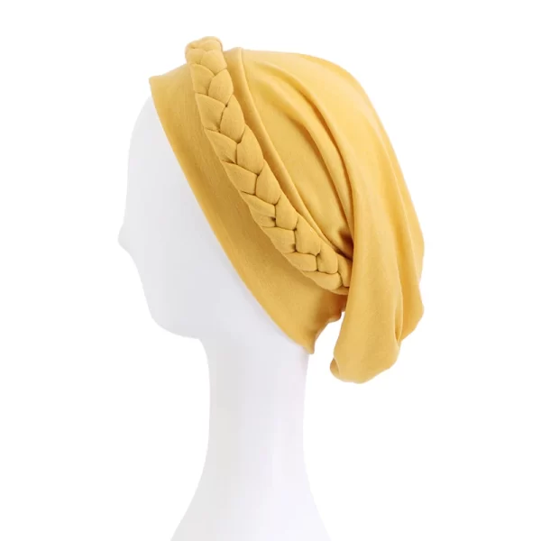 Muslim Braided Turban Headwrap For Woman Bohemian style Headscarf stretchy hijabs Head Wraps Hijabs Femme Musulman Bandana - Image 11