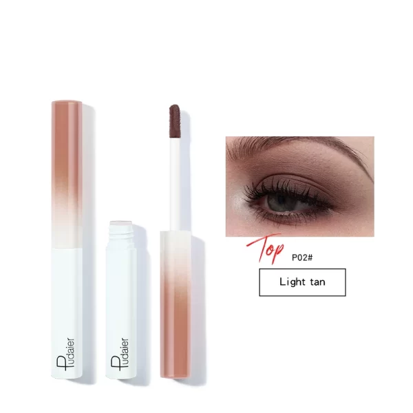 8 Colors Matte Liquid Eyeshadow Stick Waterproof Lasting Matte Metallic Easy To Makeup Professional Eye Dark Brown Eyeshadow - Image 14