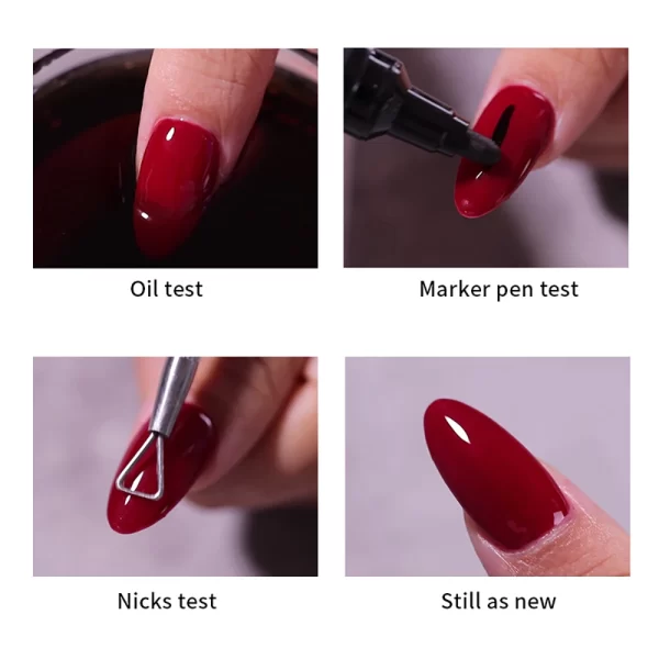 Vendeeni 15ml Diamond Top Coat For Gel Nail Polish Reinforce Long Lasting UV Soak Off Gel Varnish High Light Nail Art Primer Gel - Image 5