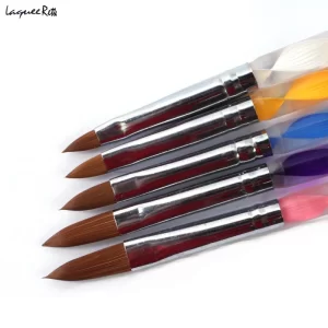 Hot Sale High Quality 5 Pcs Fashion Acrylic UV Gel Nail Art Builder Brush Pen Set Nail Art Painting Drawing Brush Manicure Tools