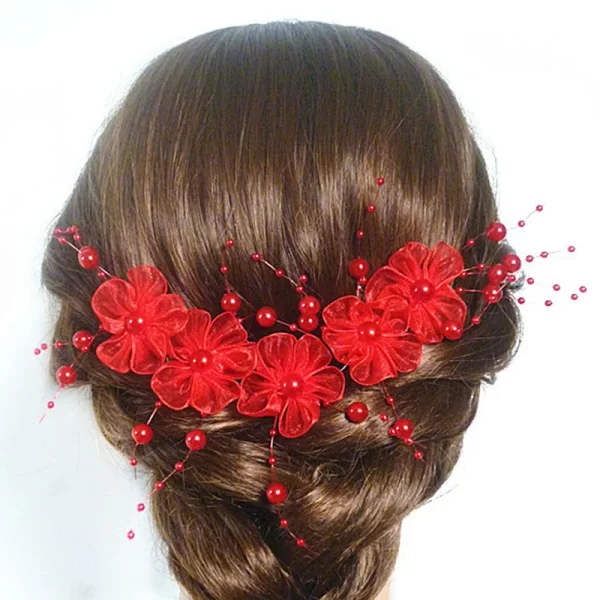 Wedding Headbands Bridal Ornaments Beautiful Flower Headbands Fashion Women Hair Band Simple Elegant Bride Accessories - Image 3