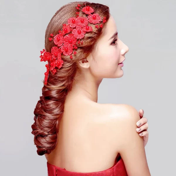 Wedding Headbands Bridal Ornaments Beautiful Flower Headbands Fashion Women Hair Band Simple Elegant Bride Accessories - Image 8