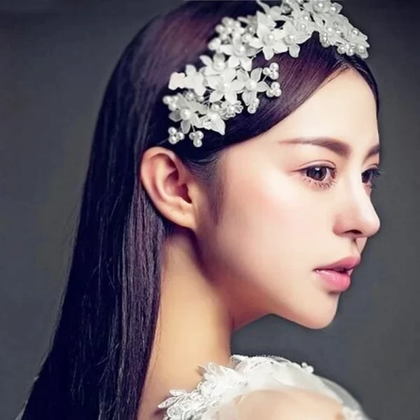 Wedding Headbands Bridal Ornaments Beautiful Flower Headbands Fashion Women Hair Band Simple Elegant Bride Accessories - Image 16