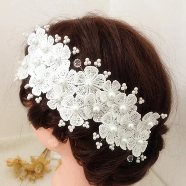 Wedding Headbands Bridal Ornaments Beautiful Flower Headbands Fashion Women Hair Band Simple Elegant Bride Accessories - Image 15