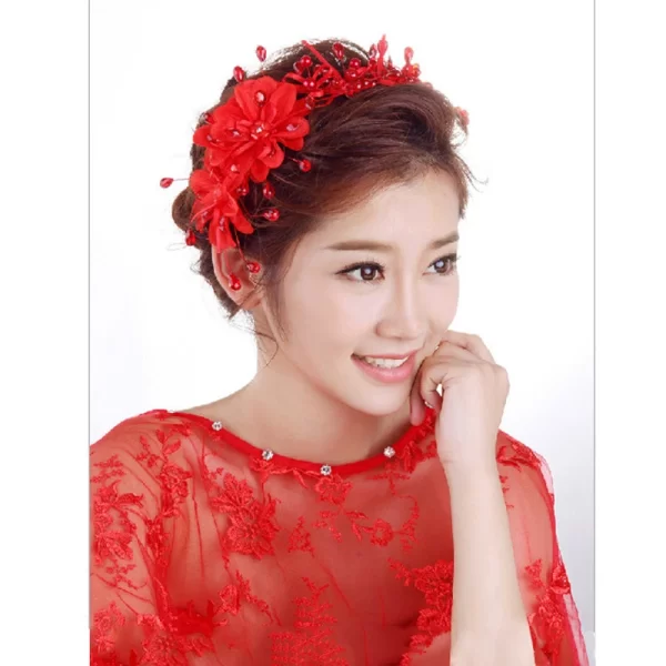 Wedding Headbands Bridal Ornaments Beautiful Flower Headbands Fashion Women Hair Band Simple Elegant Bride Accessories - Image 13