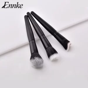 3pcs Pro Makeup Brushes Loose Powder Foundation Blush Highlighter Cosmetic Brushes Angled Contour Concealer Beauty Make Up Tools