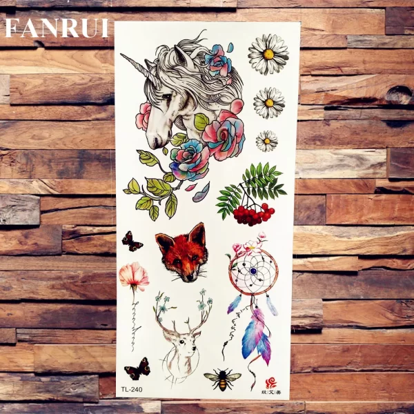 Sexy Lily Sweatpea Large Flower Temporary Tattoo Stickers For Women Body Art Arm Girl Waterproof Butterfly Fake Tattoo Sleeve - Image 18
