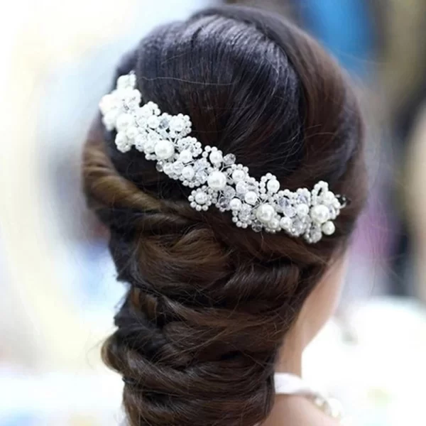 Wedding Headbands Bridal Ornaments Beautiful Flower Headbands Fashion Women Hair Band Simple Elegant Bride Accessories - Image 2