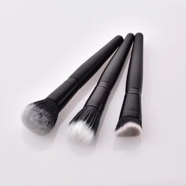 3pcs Pro Makeup Brushes Loose Powder Foundation Blush Highlighter Cosmetic Brushes Angled Contour Concealer Beauty Make Up Tools - Image 3