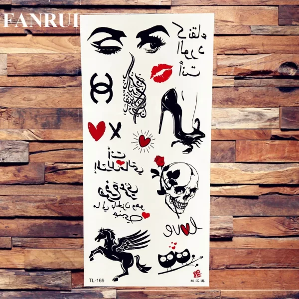 Sexy Lily Sweatpea Large Flower Temporary Tattoo Stickers For Women Body Art Arm Girl Waterproof Butterfly Fake Tattoo Sleeve - Image 9