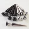 1piece fake ear taper stainless steel ear Taper Fake Ear Stretcher Earrings 2015 taper spike cheater expander Men jewelry - Image 2