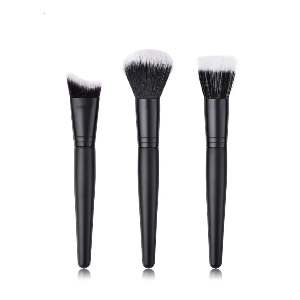 3pcs Pro Makeup Brushes Loose Powder Foundation Blush Highlighter Cosmetic Brushes Angled Contour Concealer Beauty Make Up Tools - Image 7