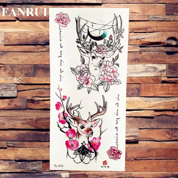 Sexy Lily Sweatpea Large Flower Temporary Tattoo Stickers For Women Body Art Arm Girl Waterproof Butterfly Fake Tattoo Sleeve - Image 15