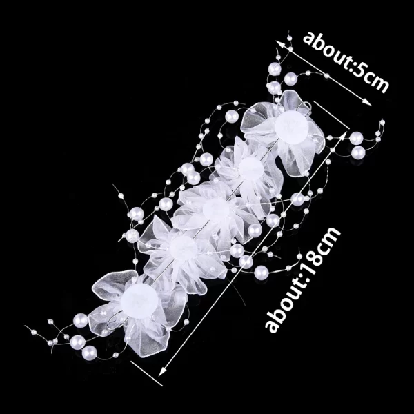 Wedding Headbands Bridal Ornaments Beautiful Flower Headbands Fashion Women Hair Band Simple Elegant Bride Accessories - Image 6
