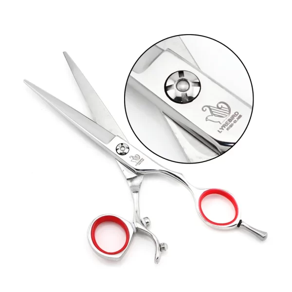 Hair cutting shear Silver 180 or 360 Swivel scissors 5.5INCH or 6INCH Barber scissors Lyrebird HIGH CLASS Simple pack NEW - Image 5