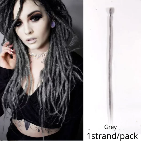 5 Strands Reggae Synthetic 20 36inch Handmade Dreadlocks Hair Extensions Faux Locks Crochet Hair Braid Hairpiece For Women/Men - Image 20