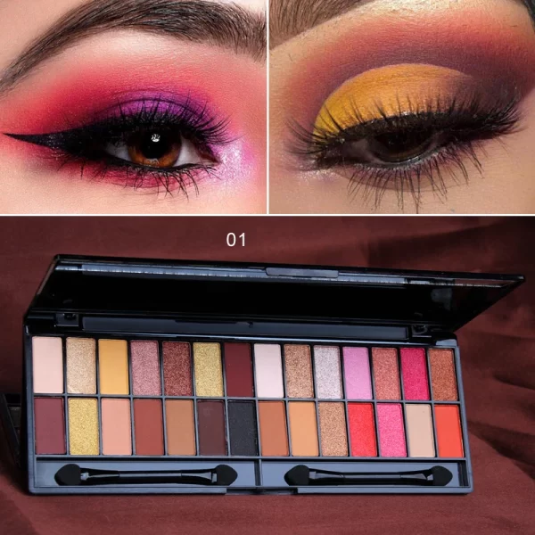 Makeup 28 Color Nude Eye Shadow Pallette Waterproof Eyeshadow Palette Lasting Make Up Brush Eyeshadow Palette Cosmetics TSLM1 - Image 5