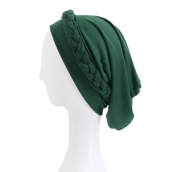 Muslim Braided Turban Headwrap For Woman Bohemian style Headscarf stretchy hijabs Head Wraps Hijabs Femme Musulman Bandana - Image 9