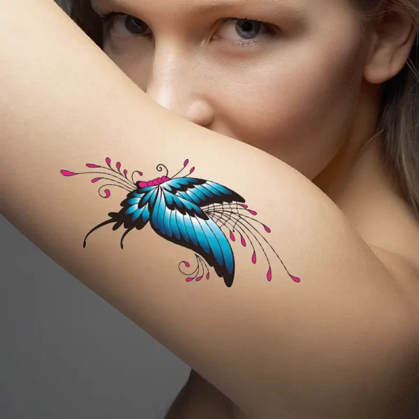 1PC Women's 3D Temporary Tattoo Sticker Waterproof Body Art Decals Sticker Fake tatoo Art Taty Butterfly Tattoo Sticker T1586 - Image 5