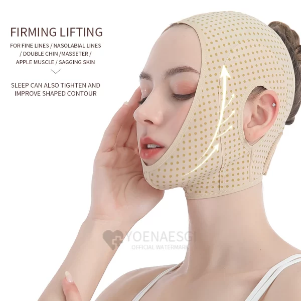 Sleeping face-lifting artifact v face bandage face anti-sagging anti-aging mask u face mask lifting and tightening postoperative