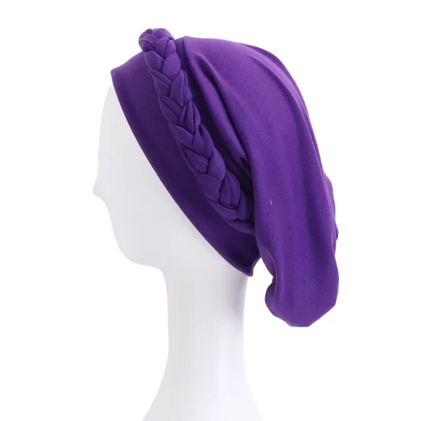 Muslim Braided Turban Headwrap For Woman Bohemian style Headscarf stretchy hijabs Head Wraps Hijabs Femme Musulman Bandana - Image 7