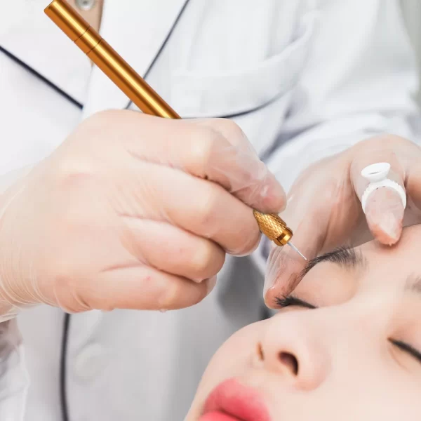 Profession Manual Pen Blade Needles Tattoo Pen Eyebrow Lip Eye for Permanent Makeup 3D Microblading Pen+5pcs Needle