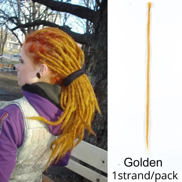 5 Strands Reggae Synthetic 20 36inch Handmade Dreadlocks Hair Extensions Faux Locks Crochet Hair Braid Hairpiece For Women/Men - Image 12