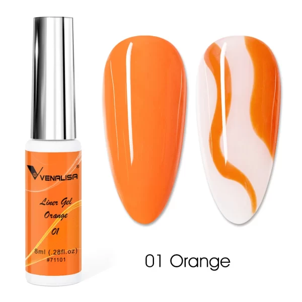 8ml VENALISA Liner Gel White Line French Nail Gel Polish 21 Colors Soak Off UV/LED Painting Gel Beautiful Semi Permanent Varnish - Image 18
