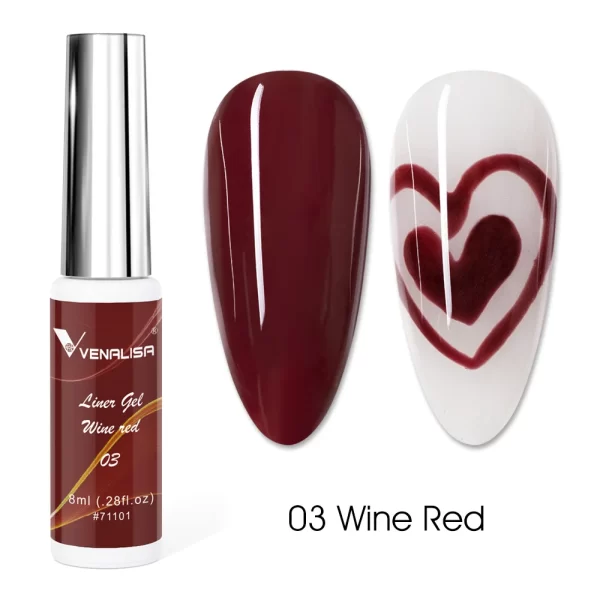 8ml VENALISA Liner Gel White Line French Nail Gel Polish 21 Colors Soak Off UV/LED Painting Gel Beautiful Semi Permanent Varnish - Image 17
